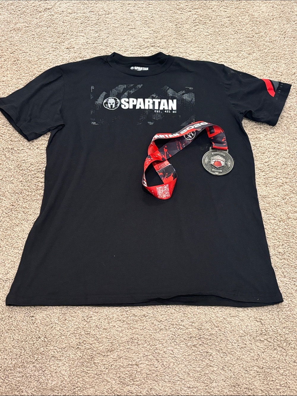 2026 Spartan Race Sprint Shirt & Medal